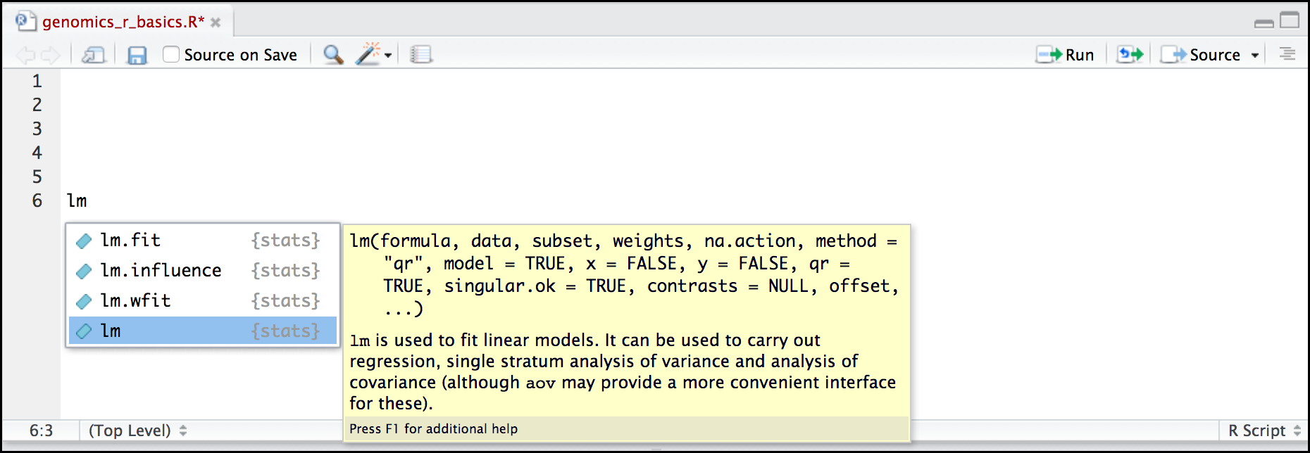 rstudio default session